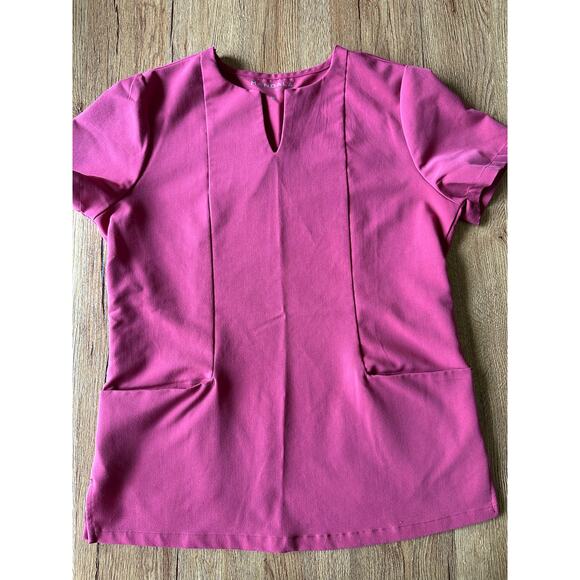 Mandala 5 Pocket Notch Neck Scrub Top Size XS - Picture 1 of 5